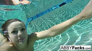abigail mac and romi dive into playful underwater fun behind scenes