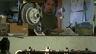 Blonde Vintage Worker Spreads for Retro Pussy Licking Action