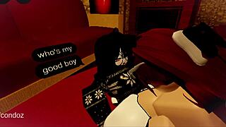 heading into roblox i spot this sexy futanari and pound her tight ass until we both cum hard