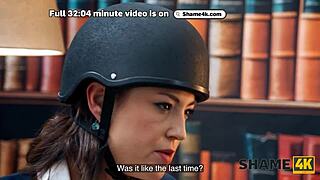 whoa that kinky cowgirl milf caught masturbating by her own student domination twist
