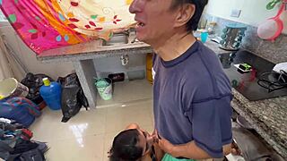 busty stepmom masturbates watching stepson drill neighbor pussy
