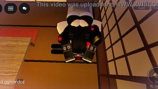 heading into roblox i spot this sexy futanari and pound her tight ass until we both cum hard
