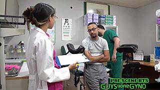 perverted podiatrist angel ramiraz tickles spreads feet latex nurse hospital backstage fetish 😈🩺