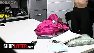 shoplyfter rich girl nicole aria caught shoplifting takes old cock creampie