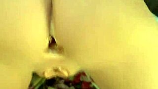 hey, you caught me fucking the sex toy in her ass in the kitchen