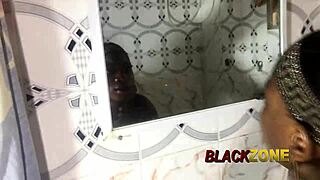 I Fuck Amateur Stepmom's Tight Ass in Bathroom After Cute Interview