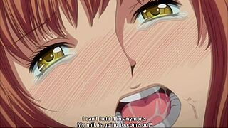young anime wife gangbanged double penetrated lactating tits milked