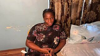 casting thick ebony queen fingers her fat hairy pussy solo