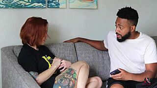 Tattoo chick finally gets the big black cock she deserves!