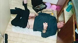 Plumber rips clothes fucks dripping wet tight pussy doggystyle