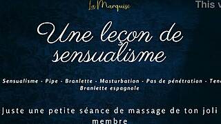 french girlfriend's gentle handjob lesson whispers sensual praises