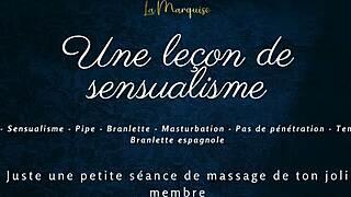 french girlfriend's gentle handjob lesson whispers sensual praises