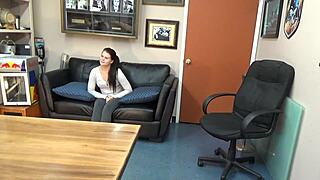 Samantha Ann's casting turns into hardcore deepthroat gagging