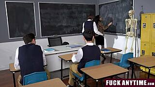 Hey students, freeuse your hot italian teacher's pussy anytime in class!