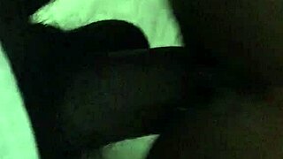 Stripping ebony tease bent over couch for bbc pounding
