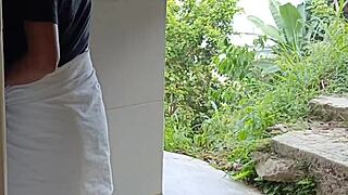 damn outdoor fuck makes me squirt hard on that thick cock
