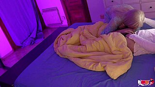 damn, this hungry stepmom begs to ride my cock and swallow hot cum