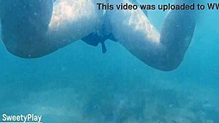 underwater creampie floods her pussy mid-swim!!