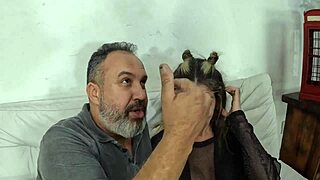 sabrina at 51 jumps into adult world with juicy pussy and big tits backstage