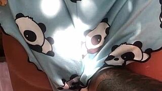 Suggestive stepdaughter's friend sex toy tease