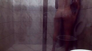 Part1: Big-Ass Latina Milf And Muscular Hubby Fuck Hard In Steamy Bathroom Shower