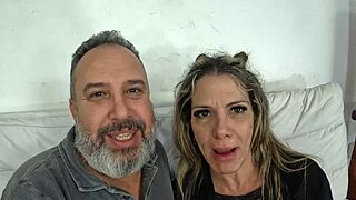 sabrina at 51 jumps into adult world with juicy pussy and big tits backstage