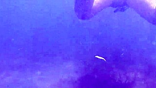 underwater creampie floods her pussy mid-swim!!