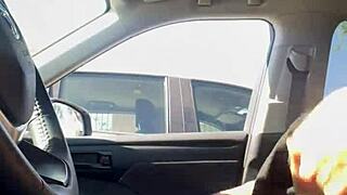 she flashes her body publicly in risky homemade car spots