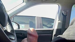 she flashes her body publicly in risky homemade car spots