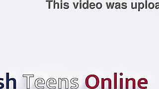 Wow british 18 year old slut gulps strangers throbbing cock deep down her throat!