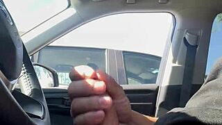 she flashes her body publicly in risky homemade car spots