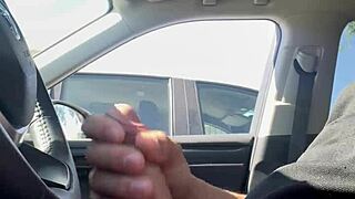she flashes her body publicly in risky homemade car spots