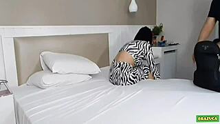 preparing behind scenes with hot teen duda pimentinha for her porn shoot