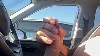 she flashes her body publicly in risky homemade car spots
