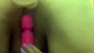 Intensely Fucking My Pussy With Machine And Dildo