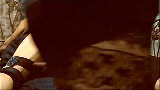 Femdom punishes with whipping strapon and spanking
