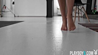 Ready for petite Czech teen Lilith Noir's naked striptease body reveal?