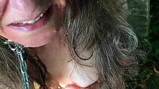 Slave girl trained hard with belt whips and piss play ⛓️💦