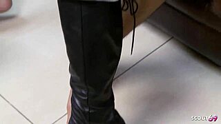 Boss, can your maid Jordan Kingsley's big tits and ass take that massive facial at work?