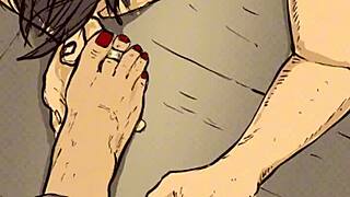 In whip and ink episode 02 she dominates him completely into total submission