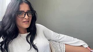 serena stirling the nerdy glasses teen best friend of step sis begs for creampie pov riding in household fantasy with scott stark