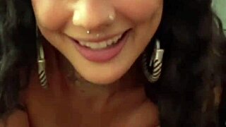 Curly Brunette Flexible POV Deepthroat With Natural Tits Gostosa Bent Over Doggystyle Cum On Big Ass