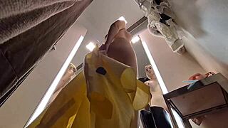 my hidden cam spies naked young girl changing room