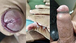 check my small foreskin dick compilation jerking while my teen gf squirts on her tits... part 14
