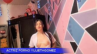 naughty girl in short dress no panties grinds her ass on my dick till i cum casero