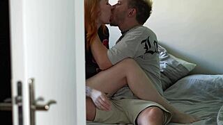 i snuck the camera on this cute college couple fucking rough doggystyle and cowgirl in the airbnb quickie