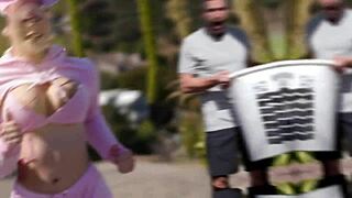 Oh fuck yes! Sexy sorority babes deepthroat monster cocks in challenge!