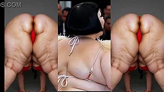 ssbbw granny's huge belly and ass jiggle in wild fat compilation!!