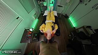 vr april o'neil deepthroats leo's huge cock reverse then rides in tmnt cosplay 😈🍆🔥