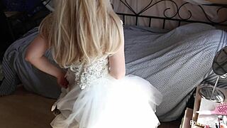 the bride sneaks away from her wedding to cheat with ex for intense final fuck